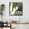Stupell Industries Collaged Leek Vegetable Floating Frame, design by Nancy Overton